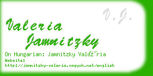 valeria jamnitzky business card